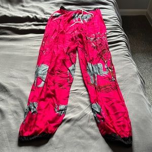 Hot pink brand, new elephant pants